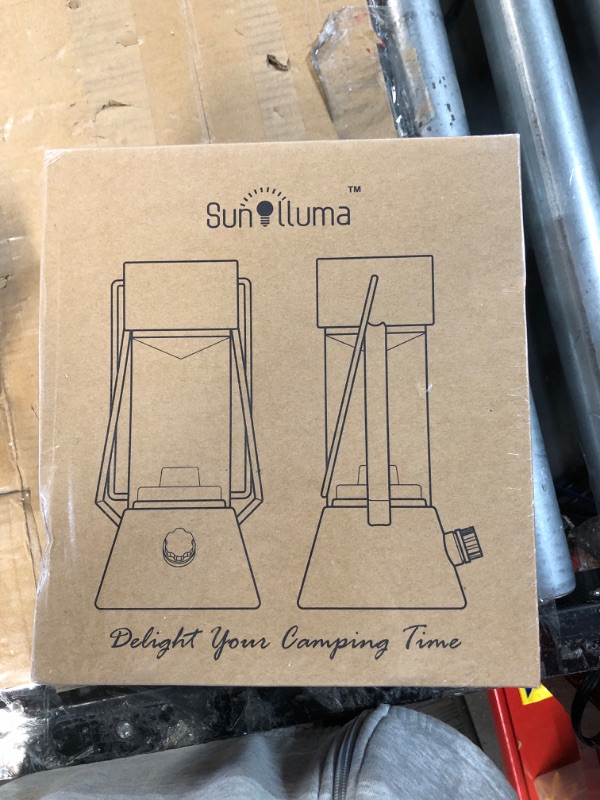 Photo 2 of **NEW** SUNILLUMA Camping Lantern for Decoration - 2 Packs 9.5"H Metal LED Battery Powered Lantern, Dimmer Switch, Green Color, Portable Camping Lamp, Great for Decor and Atmosphere, but not for Emergency Use