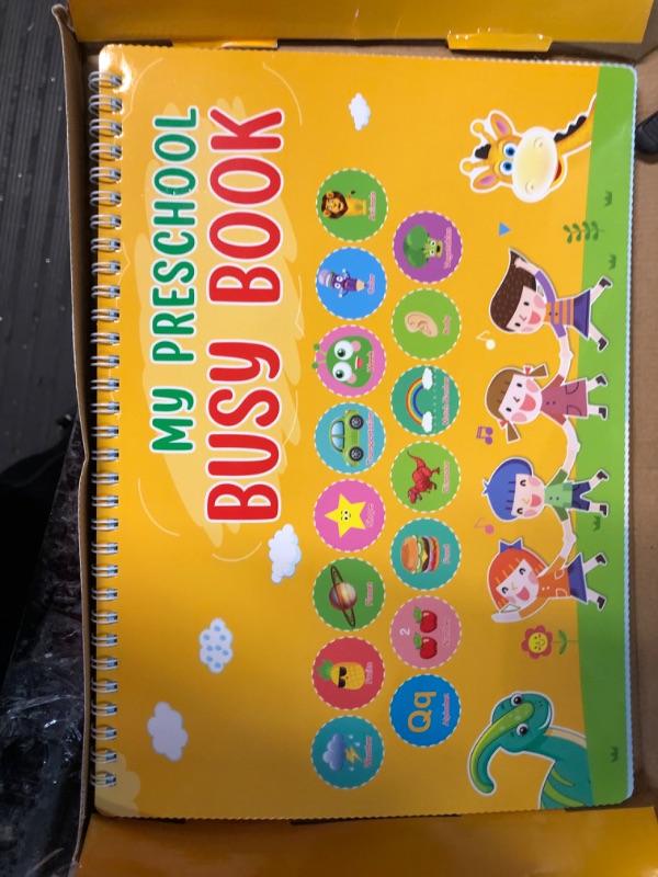 Photo 2 of Busy Book for Toddler 1-3 2-4 Preschool Montessori Toys for Kids Autism Sensory Educational Toys, Travel Activity Quiet Book, Early Learning Boys Girls Develops Fine Motor Skills Speech Therapy