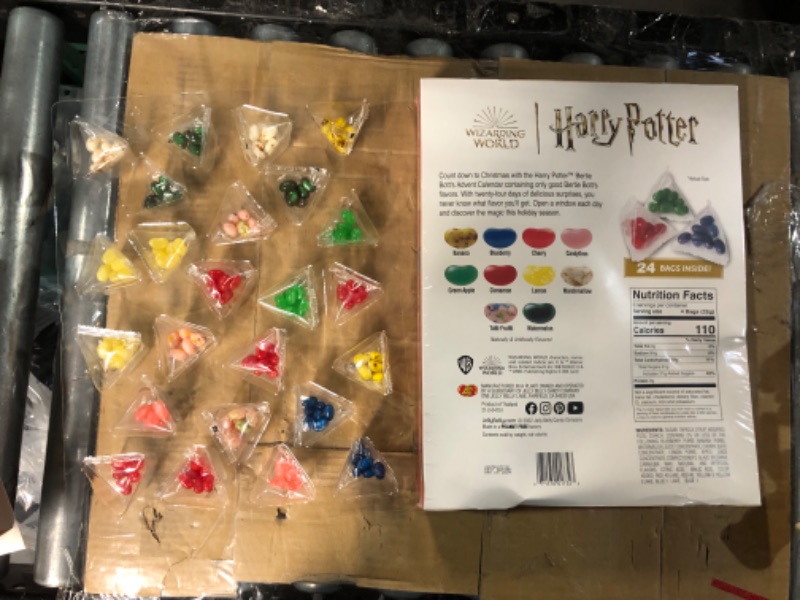 Photo 2 of Harry Potter Jelly Belly Advent Calendar 2022, Large Countdown to Christmas Filled with Individual Packs of Assorted Jelly Beans, 14.5 Inches,  2 pack. exp 5/4/24