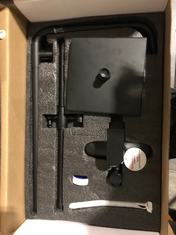 Photo 1 of *PARTS* *See Notes* Matte Black Exposed Shower System Dual Function Shower Faucet 