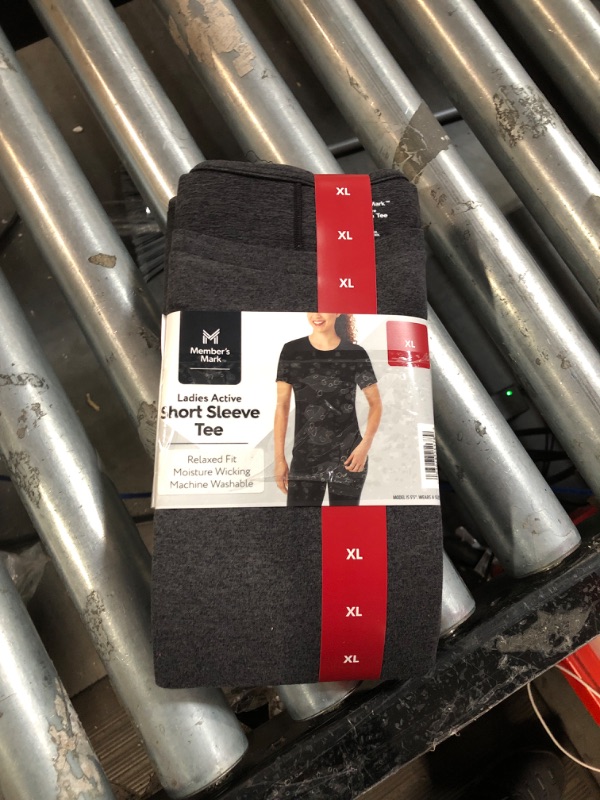 Photo 1 of Member's Mark Ladies Relaxed Moisture Wicking Short Sleeve Active Tee 2 pack
size xl