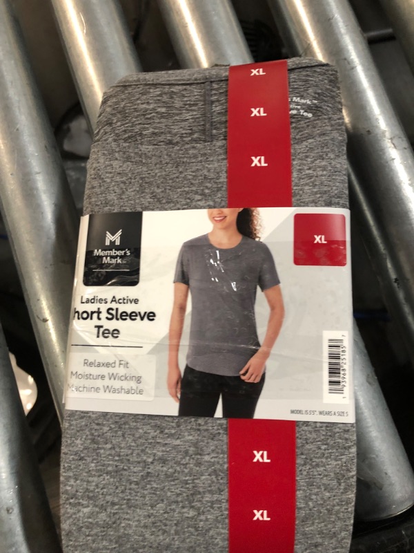 Photo 1 of Member's Mark Ladies Relaxed Moisture Wicking Short Sleeve Active Tee 2 pack
size xl