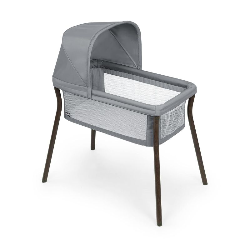 Photo 1 of Chicco LullaGo Anywhere LE Portable Bassinet, Space-Saving Baby Bassinet with Canopy, Waterproof Mattress and Fitted Sheet, Travel Bassinet for Baby Includes Carry Bag | Mirage/Grey
