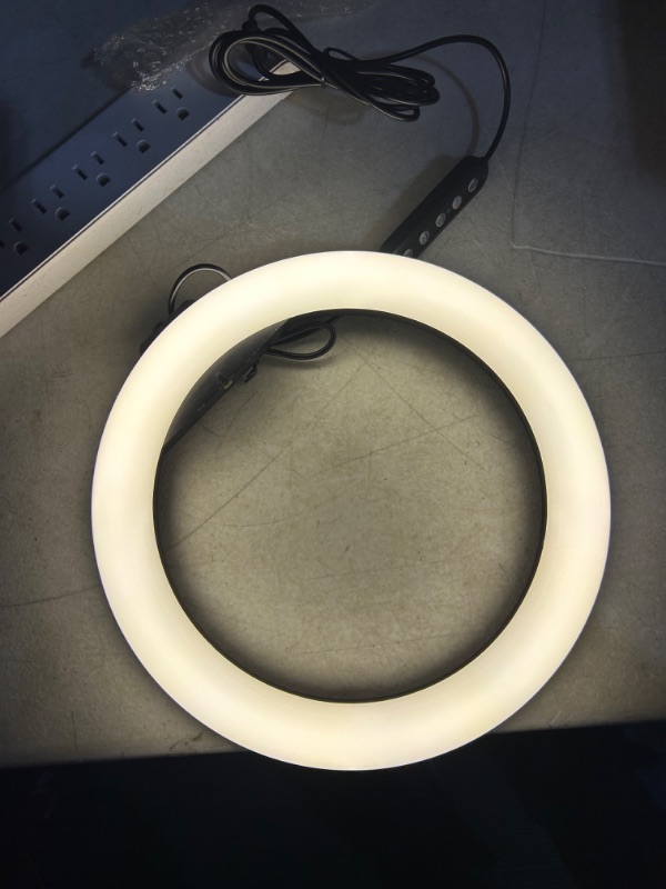 Photo 4 of STALLY 10.2" Ring Light with Stand, 62" Tall Selfie Ring Light with Phone Holder and Wireless Remote, BLACK