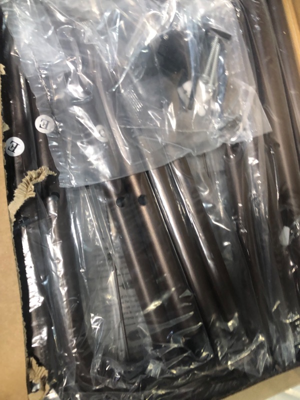 Photo 1 of *USED* Tajsoon 5-Tier Freestanding Shoe Rack Organizer, Adjustable & Expandable Shoe Storage Shelf for Entryway, Metal Wire Grid with X Shape Fixed Frame, Bronze