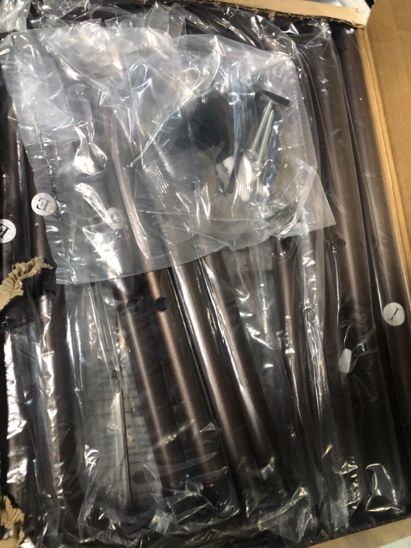 Photo 1 of *USED* Tajsoon 5-Tier Freestanding Shoe Rack Organizer, Adjustable & Expandable Shoe Storage Shelf for Entryway, Metal Wire Grid with X Shape Fixed Frame, Bronze