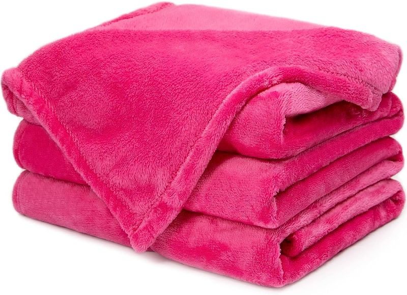 Photo 1 of `1 pink butter fly blanket queen size