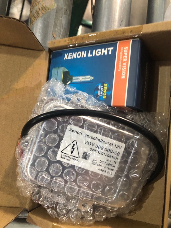 Photo 2 of ELECTRONLUMEN D1S HID Xenon Headlight Bulbs 35W 8000K High Low Beam Replacement Headlamps - Ice Blue, 