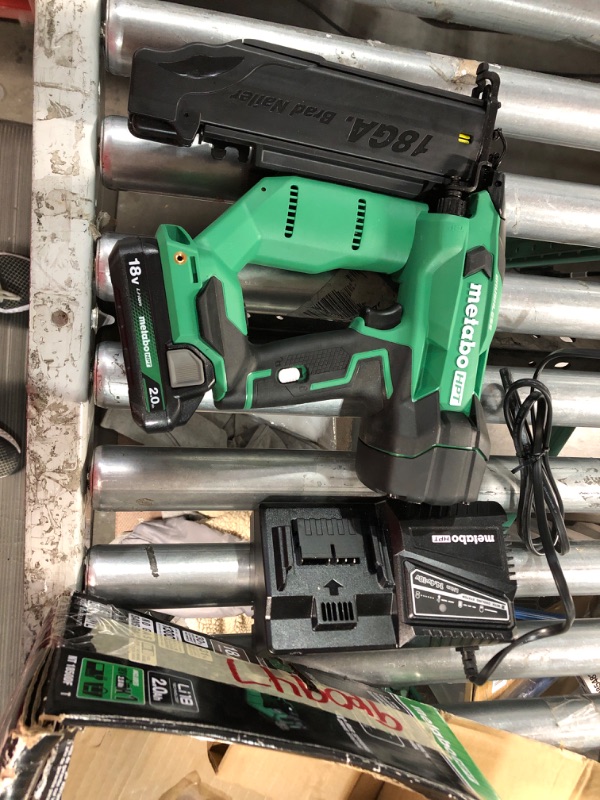 Photo 2 of **Unable to test
 Metabo HPT 18V MultiVolt™ Cordless 18 Gauge Brad Nailer Kit + Metabo HPT 2 Inch 18 Gauge Brad Finish Nail | 1,000 Count | 24108THPT NT1850DFT w/ 2-Inch 18 GA Brad Nails (1,000 Count)