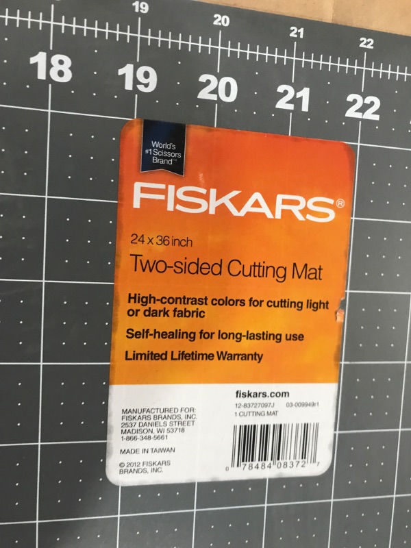 Photo 3 of Fiskars Craft Supplies: Self Healing Cutting Mat for Crafts, Sewing, and Quilting Projects, 24x36” , Gray & Crafts 