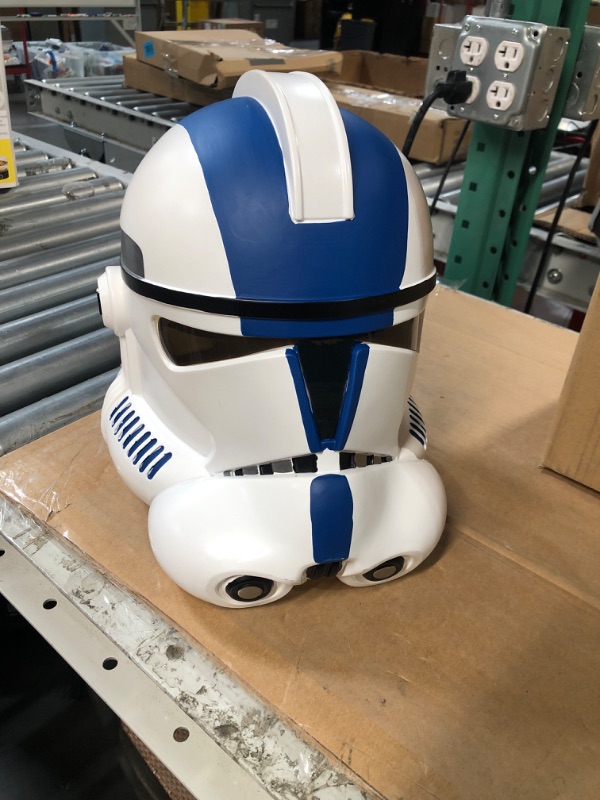 Photo 2 of SW Mandaloran Helmet Sith Jet Troopers Darth Vader Clone Troopers Helmet Full Head Mask Collectible Blue Storm Trooper