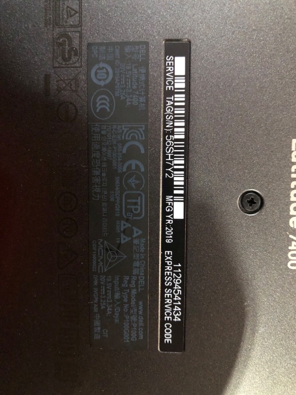 Photo 5 of **NONREFUNDABLE**FOR PARTS OR REPAIR**SEE NOTES**
LOCKED PC LAPTOP - Dell Latitude 7400 Laptop 14 Intel Core i7 8th Gen i7-8665U Dual Core 512GB SSD 16GB 1920x1080 FHD Windows 10 Pro 