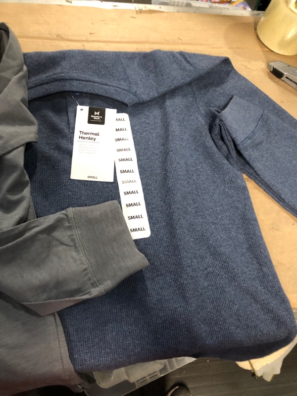 Photo 6 of gap men's long sleeve Henley(large) + members mark thermal Henley(small) bundle