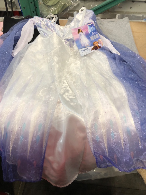 Photo 2 of Disney Frozen 2 Elsa Costume for Girls, Classic Dress and Cape Outfit, Toddler Medium (3T-4T)