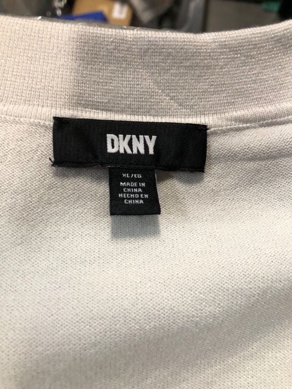 Photo 3 of DKNY Women's Modern Fit Sleeveless Collared V-Neck Sweater (Bir, XL)
