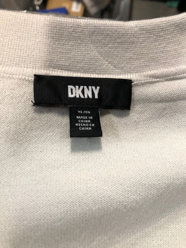 Photo 4 of DKNY Women's Modern Fit Sleeveless Collared V-Neck Sweater (Bir, XL)
