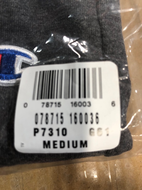 Photo 1 of Champion Men's Pants, Closed-bottom Everyday Pants, Lightweight Pants (Reg. Or Big & Tall) Standard Medium Granite Heather C Patch Logo
