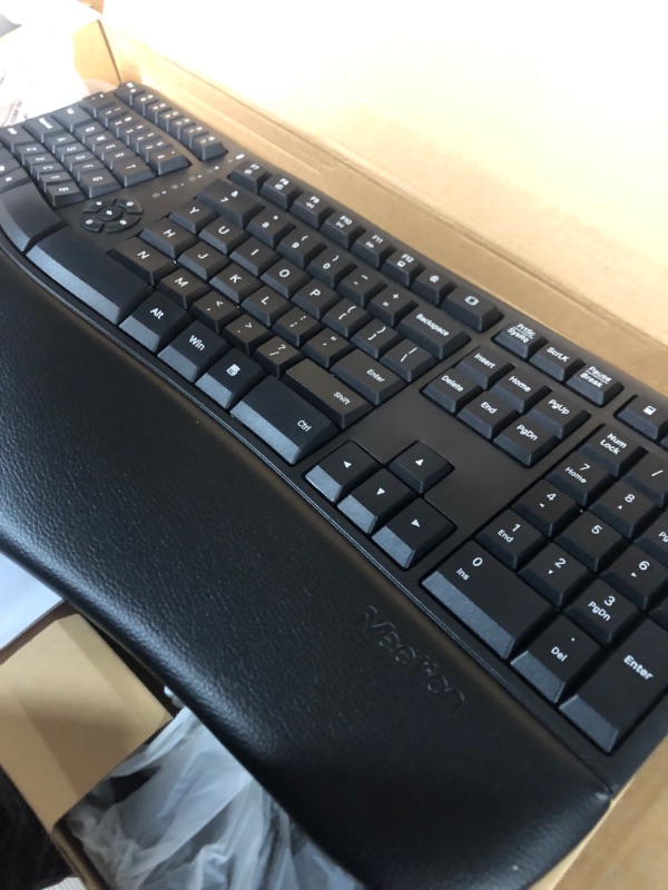 Photo 2 of MEETION Ergonomic Wireless Keyboard and Mouse, Ergo Keyboard with Vertical Mouse, Split Keyboard 