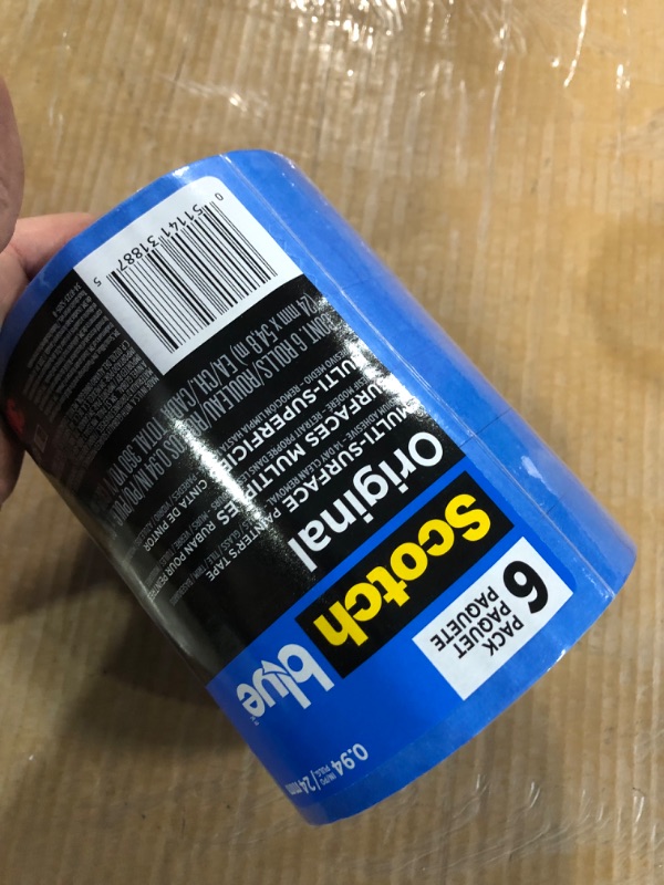 Photo 2 of Scotch Painter's Tape Original Multi-Surface Painter's Tape, Blue, Paint Tape Protects Surfaces and Removes Easily, Multi-Surface Painting Tape
