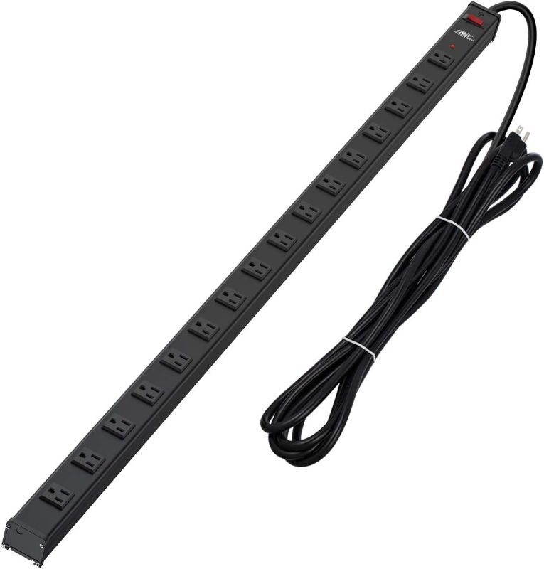 Photo 1 of [STOCK PHOTO]
BTU Heavy Duty Power Strip Surge Protector, 16 Outlet Long Power Strip 15FT Extra Long Power Cord 