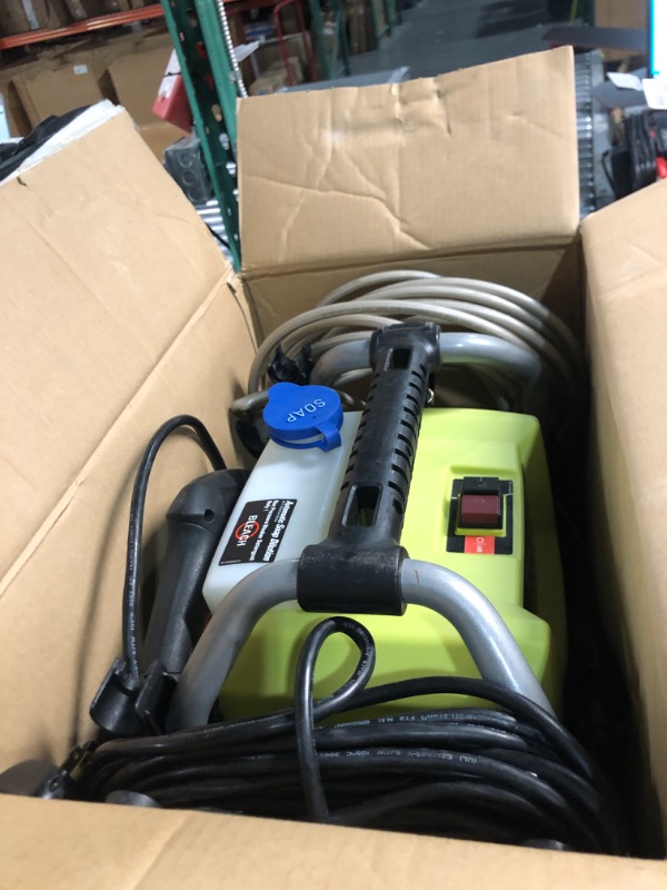 Photo 3 of ***Parts Only***RYOBI 1800 PSI 1.2 GPM Cold Water Corded Electric Pressure Washer (Reed) GREEN