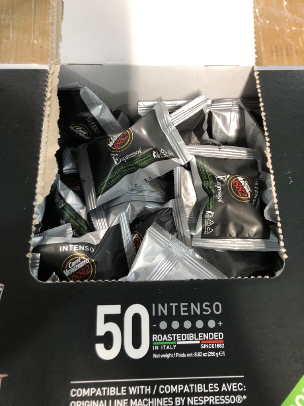 Photo 2 of Caffè Vergnano Intenso Capsules Compatible with Original Line Machines by Nespresso - 50 Capsules Intenso 50 Count (Pack of 1)