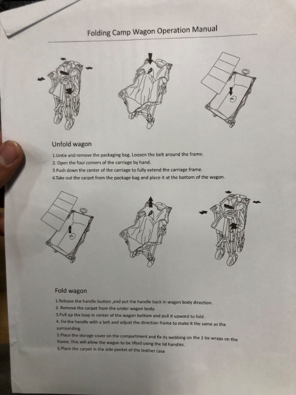 Photo 4 of [READ NOTE]
Wagons Carts Heavy Duty Foldable, Collapsible Wagon Folding Wagon Cart Foldable Wagon