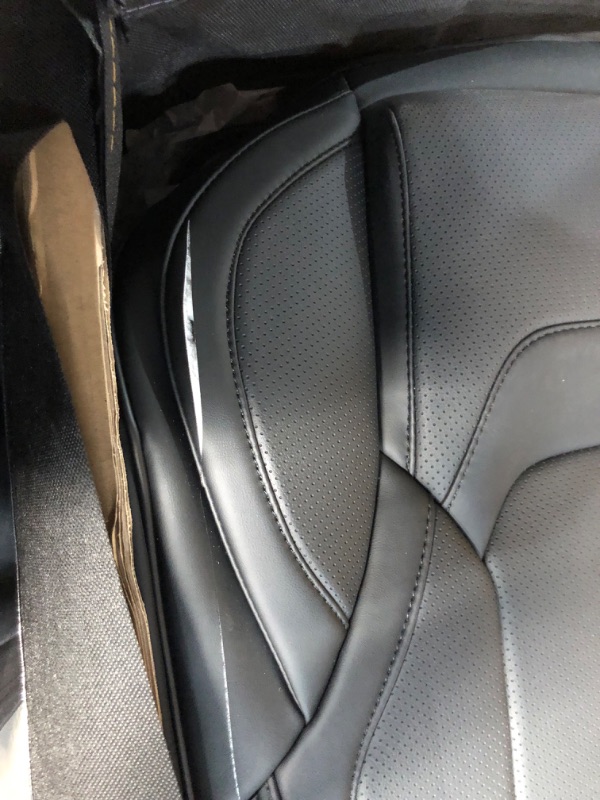 Photo 2 of [READ NOTES]
Coverado Front Seat Covers 2 Pieces, Waterproof Nappa Leather Sideless Auto Seat Protectors BLACK