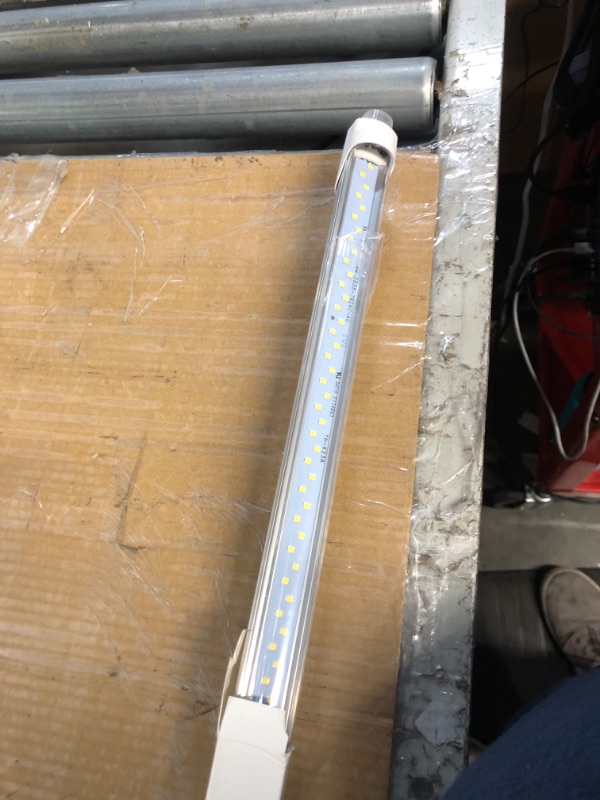 Photo 1 of JESLED 4FT LED T8 Type A+B Tube Lights, 24W(65W Equivalent), 3072LM, 6000K, Single or Double End Powered, Plug and Play or Ballast Bypass, 4 Foot T10 T12 Fluorescent Bulbs Replacement, Clear(4-Pack)