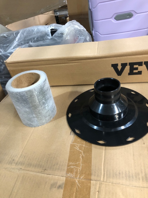 Photo 4 of VEVOR Shower Curb Kit, 38"x60" Watertight Shower Curb Overlay with 4" ABS Central Bonding Flange, 4" Stainless Steel Grate, 2 Cuttable Shower Curb and Trowel, Shower Pan Slope Sticks Fit for Bathroom 38"x60" Gray