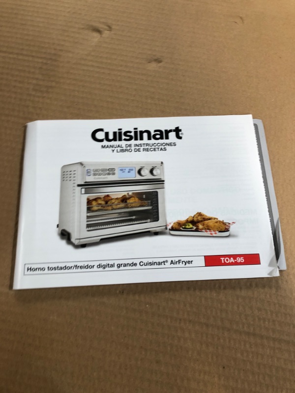 Photo 5 of **NONREFUNDABLE**FOR PARTS OR REPAIR**SEE NOTES**
Cuisinart TOA-95 Digital AirFryer Toaster Oven, Premium 1800-Watt Oven with Digital Display and Controls