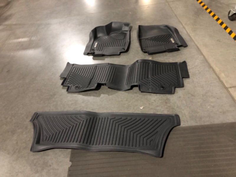 Photo 1 of OEDRO Floor Mats Compatible for 2018-2024 Honda Odyssey, Unique Black TPE All-Weather Guard Floor Liners