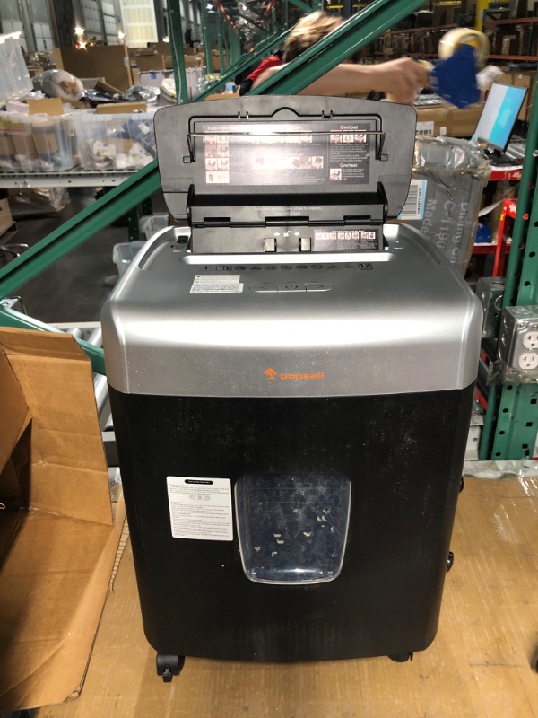 Photo 2 of ****FOR PARTS ONLY*****READ NOTES
Bonsaii Office Paper Shredder, 110-Sheet Autofeed Heavy Duty Paper Shredder189.99