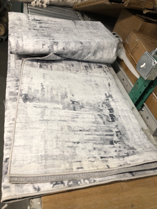 Photo 2 of [USED]
RESARE Modern Abstract Area Rugs 8x10 Distressed Rug Machine Washable, Ideal Home Decor, Gray 8'x10' 
