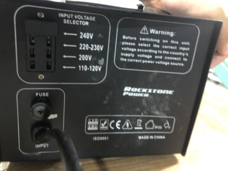 Photo 5 of [READ NOTES]-ROCKSTONE POWER 5000 Watt Voltage Converter Transformer - Heavy Duty Step Up/Down AC 110V/120V/220V/240V Power Converter - Circuit Breaker Protection – DC 5V USB Port - CE Certified [3-Year Warranty]