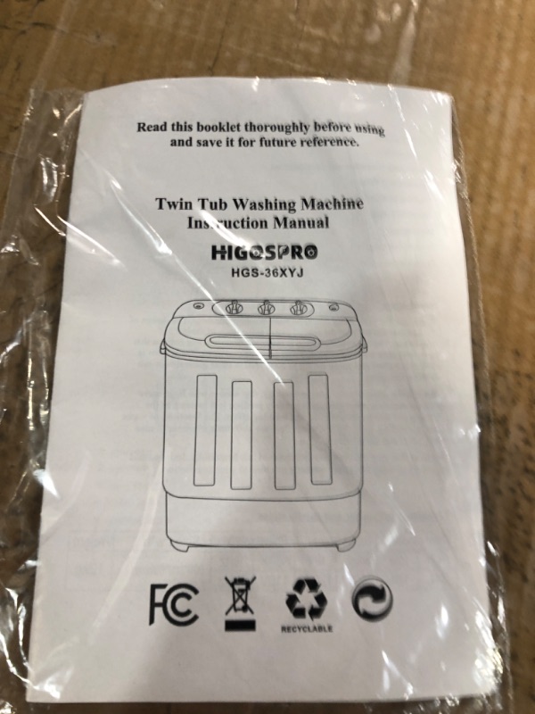 Photo 5 of ***see notes***HIGOSPRO Portable Mini Washing Machine, 17 Lbs 