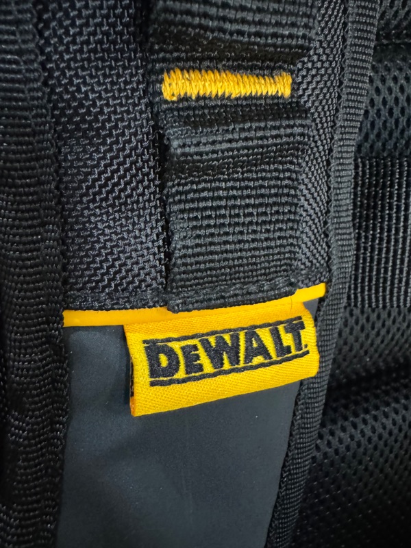 Photo 3 of * used item * 
DEWALT Tool Backpack, Tool Storage and Organization, Durable and Water Resistant (DWST560102)