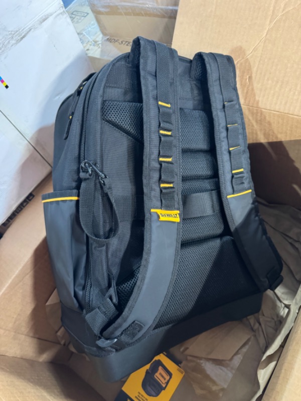 Photo 4 of * used item * 
DEWALT Tool Backpack, Tool Storage and Organization, Durable and Water Resistant (DWST560102)