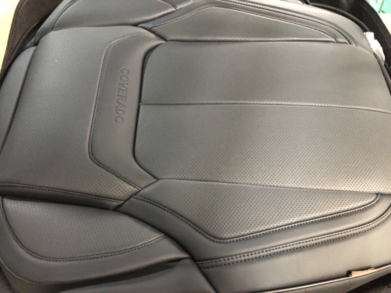 Photo 3 of Coverado Car Seat Covers Full Set, Waterproof Nappa Leather Auto Seat Protectors, 