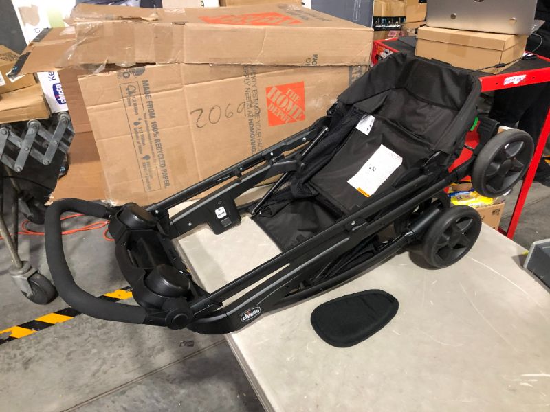 Photo 2 of ***MISSING MANY OF THE PARTS - SEE PICTURES**
Chicco Mini Bravo Plus Lightweight Stroller - Storm | Black