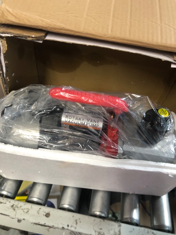 Photo 1 of AUTOGEN 2-Stage 8CFM Vacuum Pump, 1HP 2.25 Micron 110V Air Vacuum Pump 