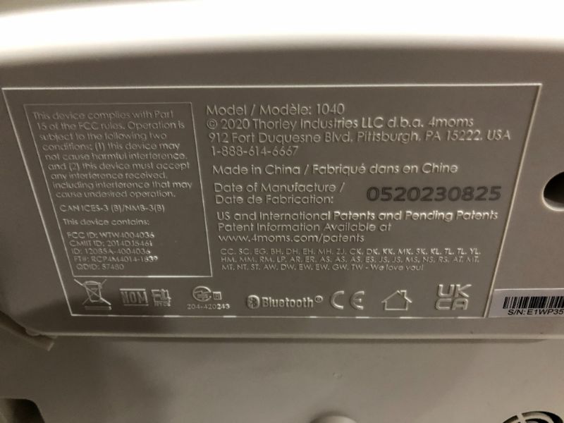 Photo 4 of ***POWERS ON - UNABLE TO TSET FURTHER***
4moms MamaRoo Sleep Bassinet, Supports Baby's Sleep with Adjustable Features - 5 Motions