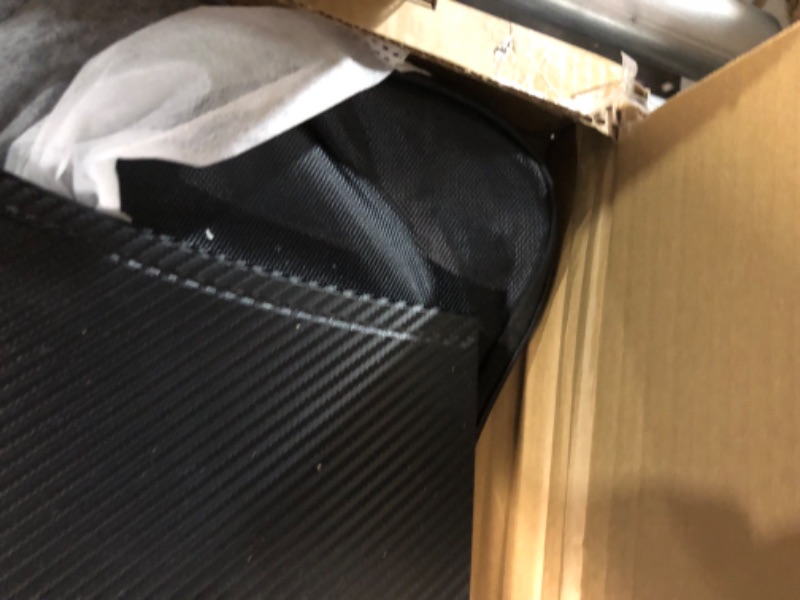 Photo 4 of COTAZA Car Laptop Desk for Tesla Model 3 Model Y, Carbon Fiber Tray,Steering Wheel Eating Table