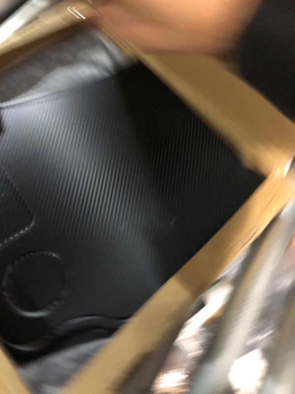 Photo 2 of COTAZA Car Laptop Desk for Tesla Model 3 Model Y, Carbon Fiber Tray,Steering Wheel Eating Table