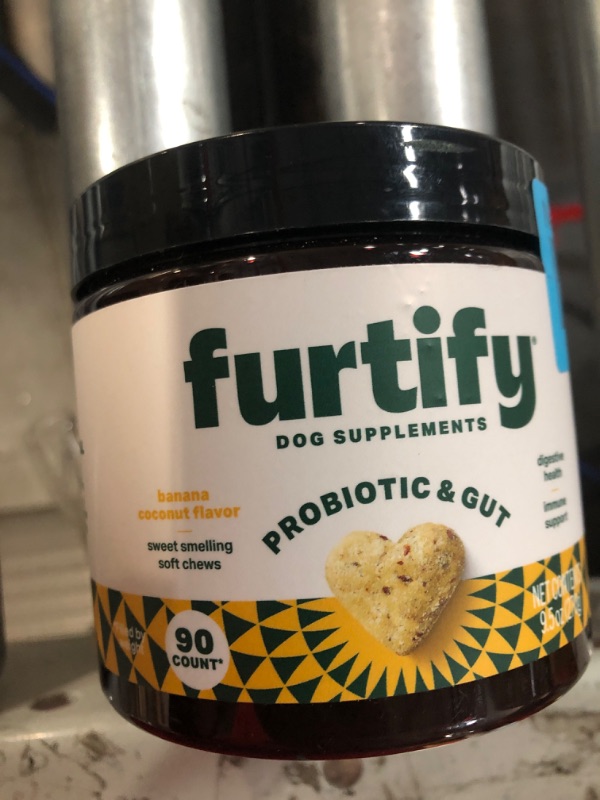 Photo 2 of Furtify Probiotics for Dogs - Pet Probiotic & Gut Health Supplement with Prebiotics, Fiber, Chicory Root & Pumpkin I Diarrhea,