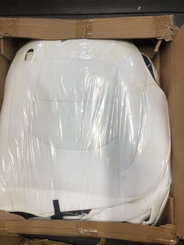 Photo 1 of EVNV Tesla Model Y Seat Cover 2023-2020 - Waterproof Neoprene Tesla Seat Cover Protects Your Seat - Easy to Install - Tesla Model Y Accessories 2023 - White Front Seat Cover Model Y White