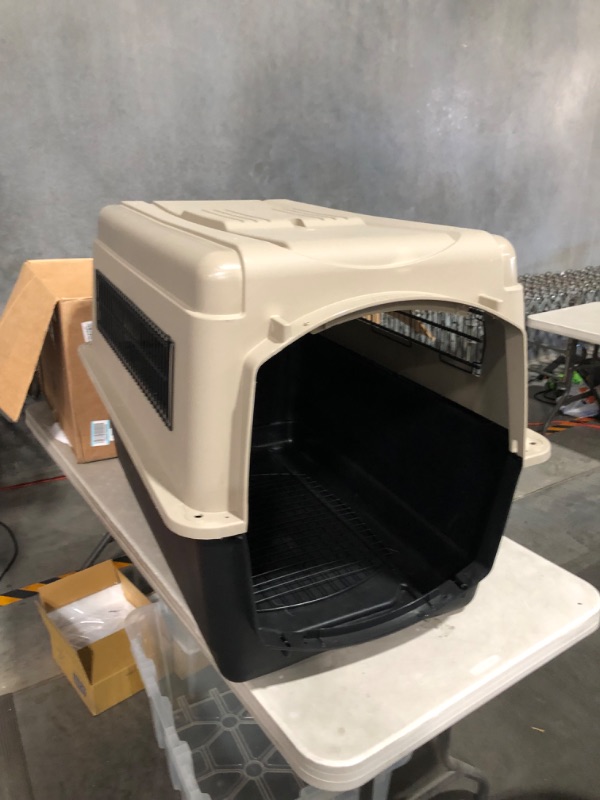 Photo 2 of ***DAMAGED - CRACKED - SEE PICTURES***
Petmate Ultra Vari Dog Kennel for Medium Dogs (Durable, Heavy Duty Dog Travel Crate, 30 to 50 lbs TAUPE/BLACK 32"