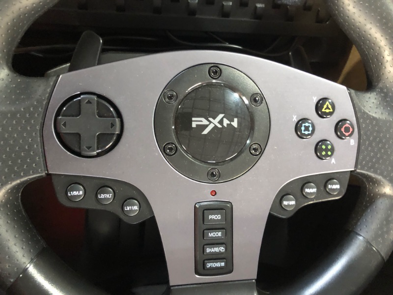Photo 2 of * shifter defective * sold for parts/repair * 
xbox steering wheel PXN V9 pc steering wheel racing wheel Dual-Motor Feedback Driving 
