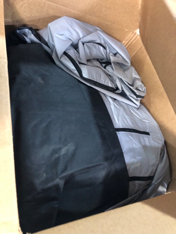 Photo 3 of ATOCK PHOTO FOR REFERENCE ** 16 FT 600D Grey Marine Grade Heavy Duty Trailerable Boat Cover Replacement for Jon Boat