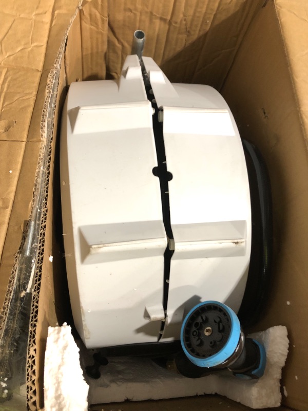 Photo 1 of *PARTS ONLY* **DAMAGE** *SEE CLERK NOTES* PINWHEEL Garden Hose Reel Wall Mount